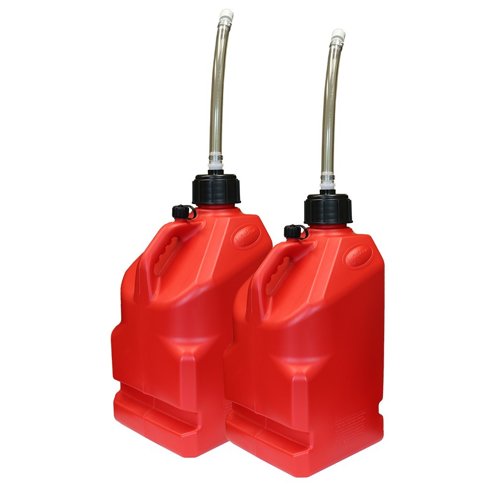 Valley Industries 5.5-Gallon Utility Jug 2 Pack – Red Plastic Jerry Can