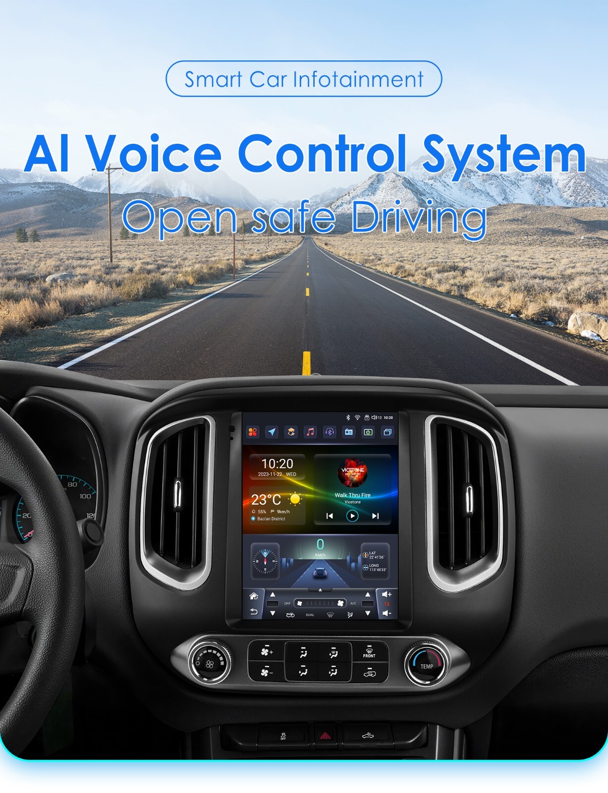 8Core 9.7”Android GPS For Chevrolet Colorado 2015-2019 Car Stereo Radio Carplay
