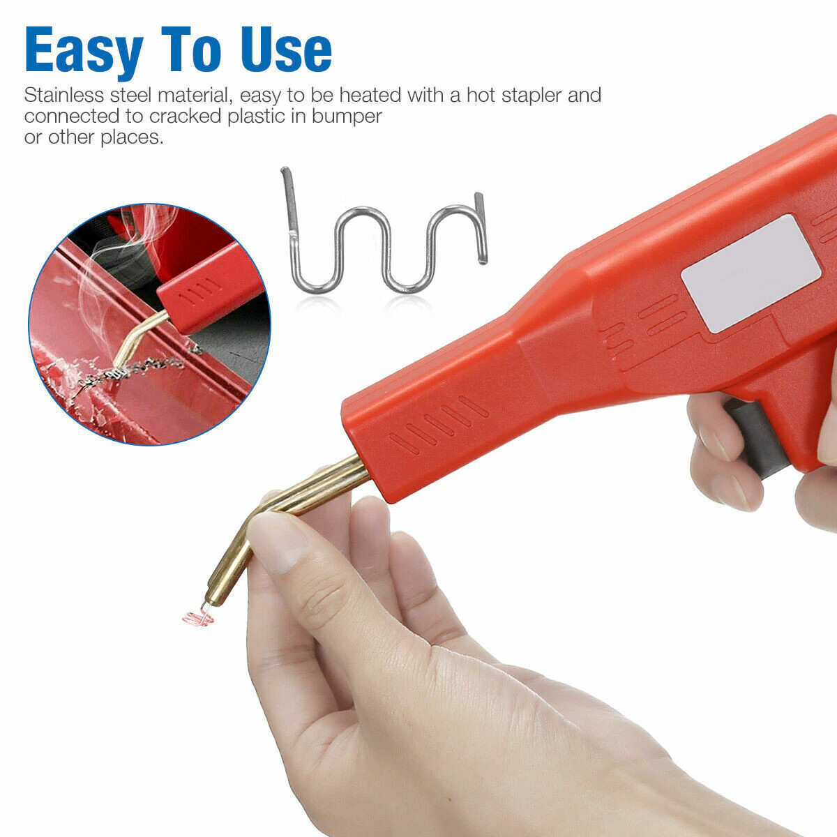 Plastic Welding Staples 500PCS Hot Stapler Set Repair Gun Silver Gearzaar