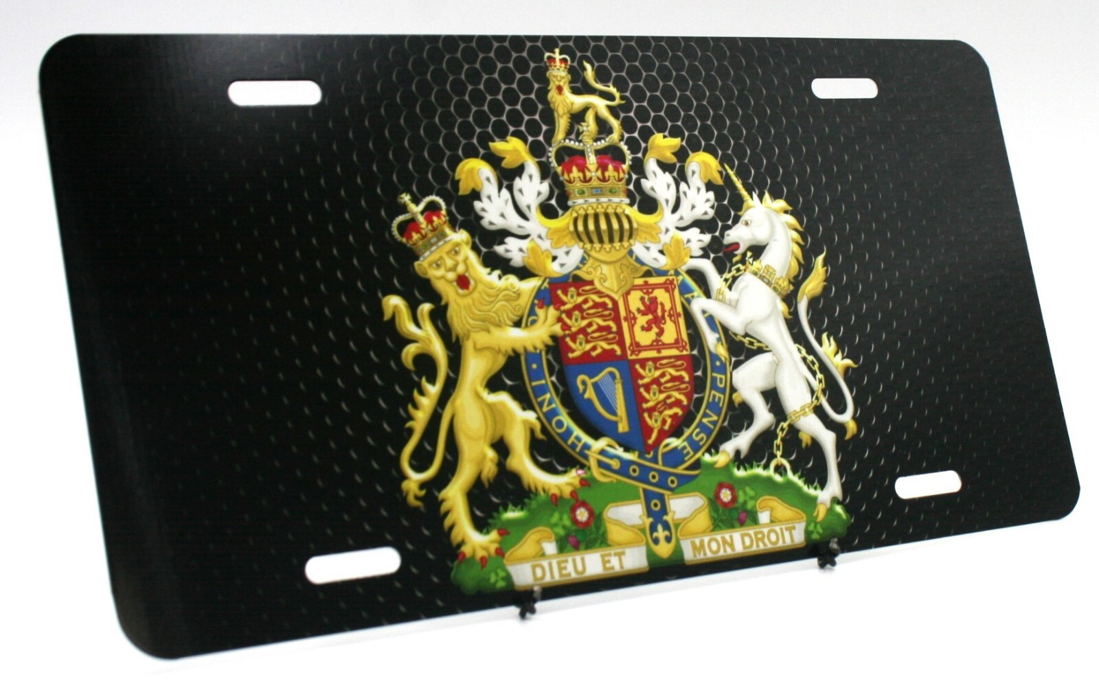 Royal coat of arms of the United Kingdom UK Aluminum Car Vanity Plate LP333
