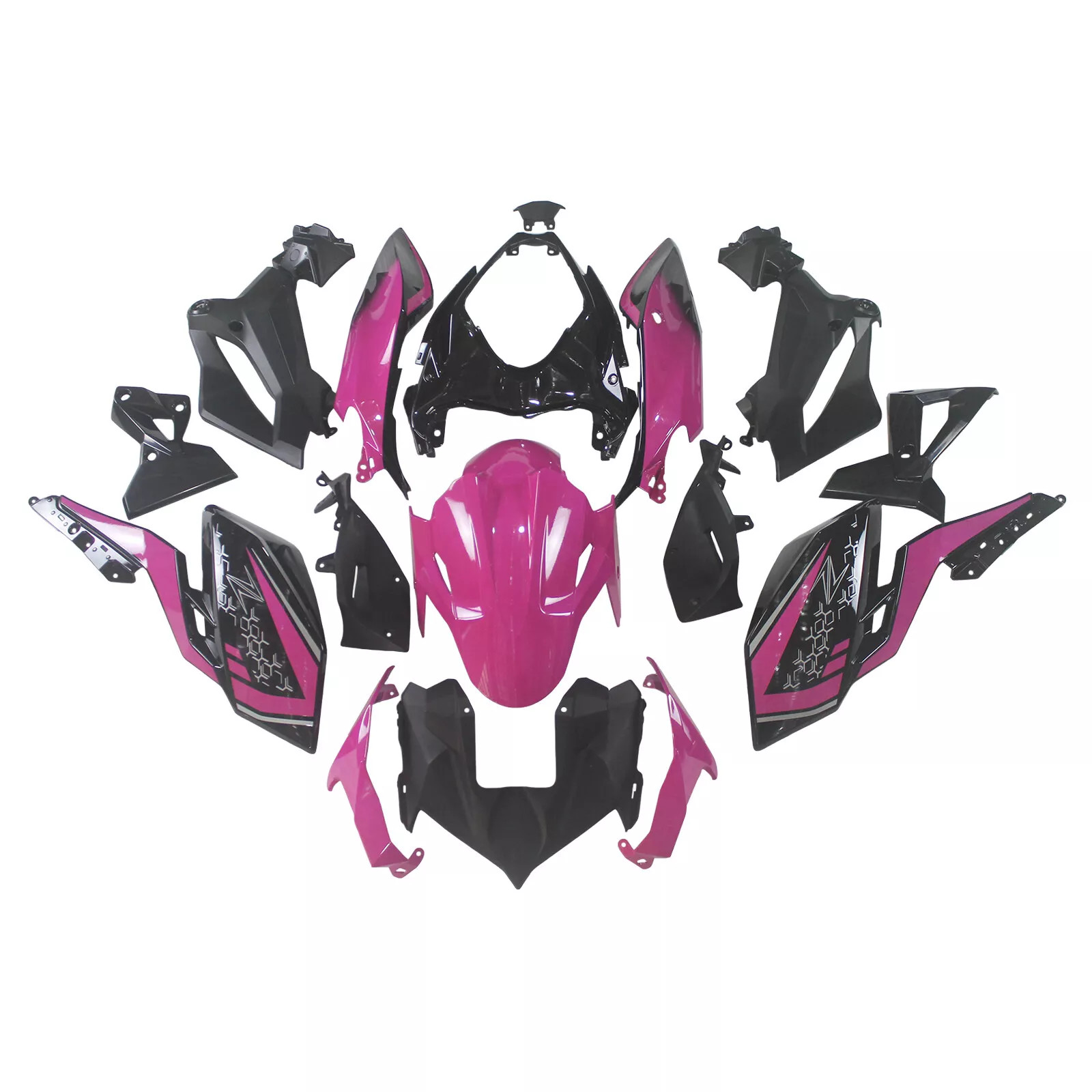 Pink Black Fairing Kit for Kawasaki Ninja Z400 2018 2019 2020 Injection Bodywork