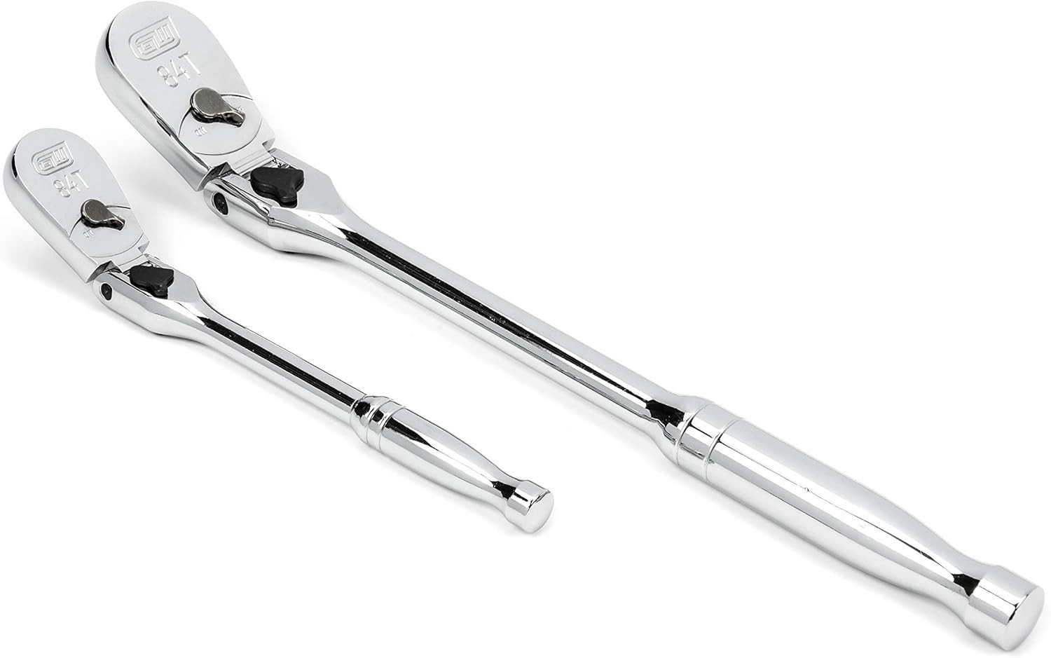 GEARWRENCH 81274A-07 – 2Pc Drive 84 Tooth Lockin Flex Head Teardrop Ratchet Set