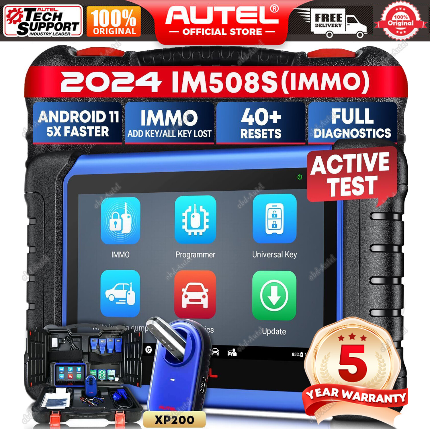 2025 Autel MaxiIM IM508S IMMO Key Programming Full System Scanner 40+ Services