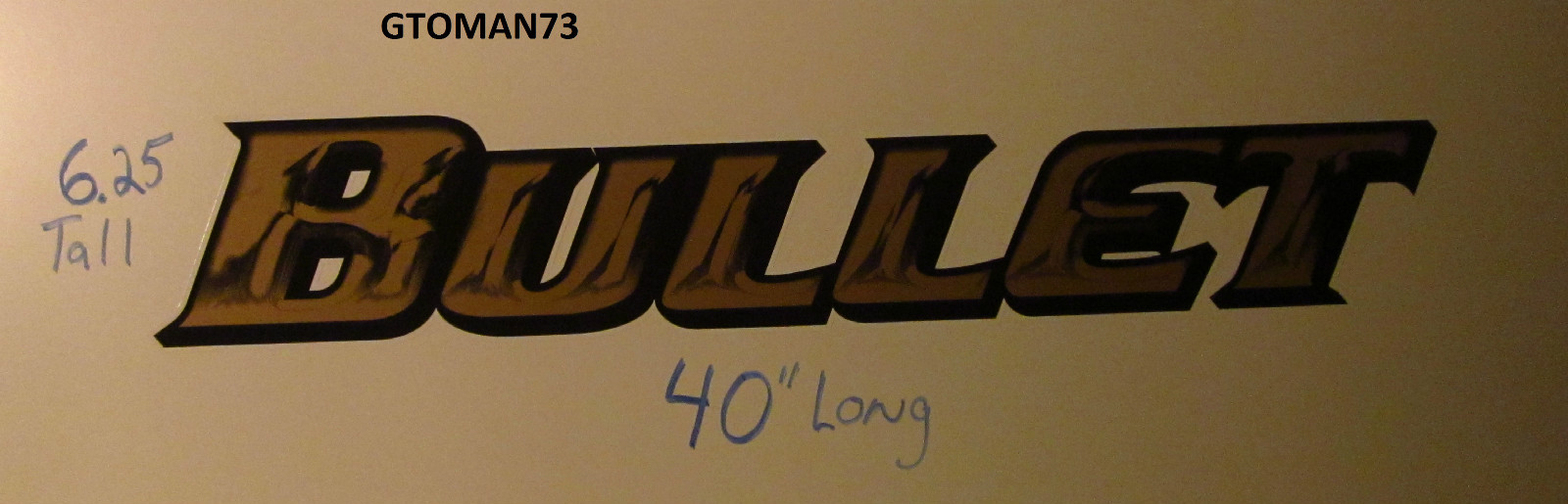 OEM KEYSTONE BULLET RV CAMPER LOGO LEGEND TEARDROP TOYHAULER DECAL BLACK GOLD