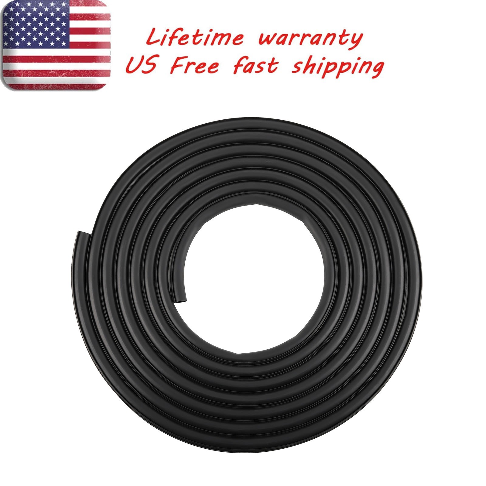 018-338-BLK Slide In Secondary Bulb Seal Black 13/16in X 11/16in X RV Slide Out