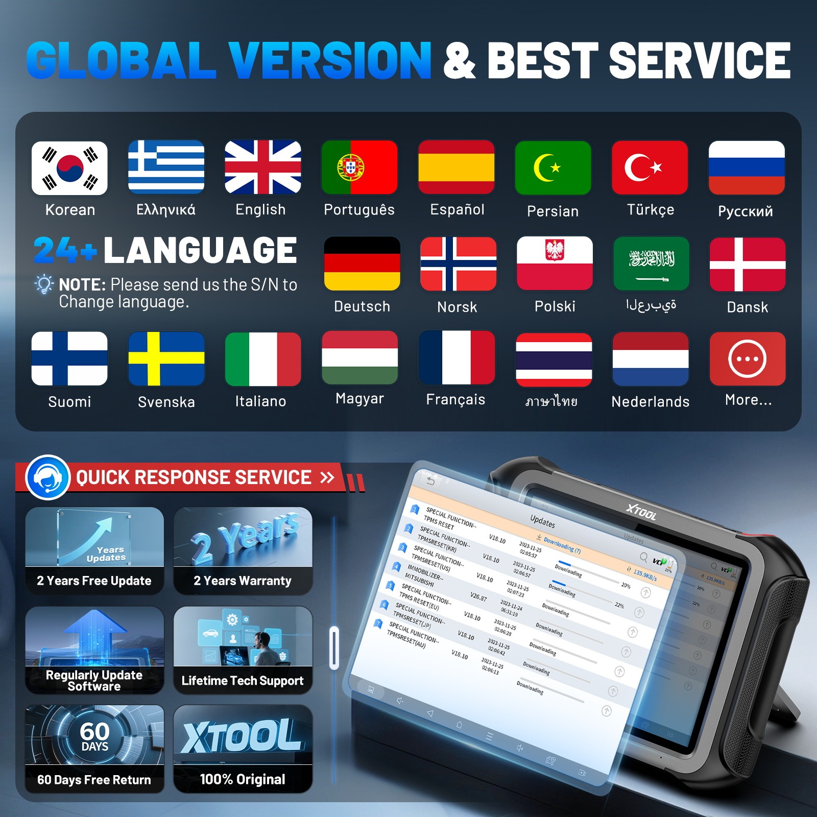 2024 XTOOL X100MAX Scanner IMMO Auto Programming Topology Full Diagnostic Coding