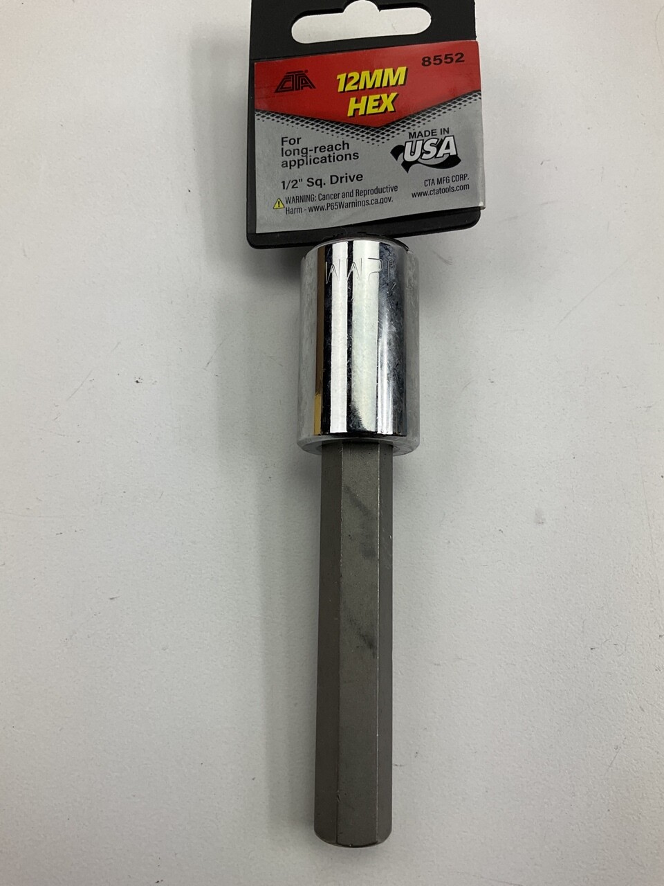 CTA 8552 1/2″ Drive 4″ Long Hex Bit Socket 12mm