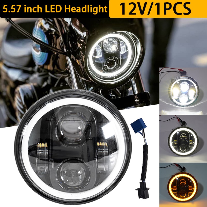 5.75″ LED Headlight Projector Fit For Harley Davidson Sportster XL 1200/883 US