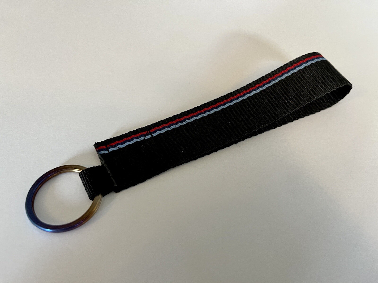 BMW Keychain Strap M Flag Door Pull Style Titanium M2 M3 M4 M5 M6 M8 X3M X5M X6M