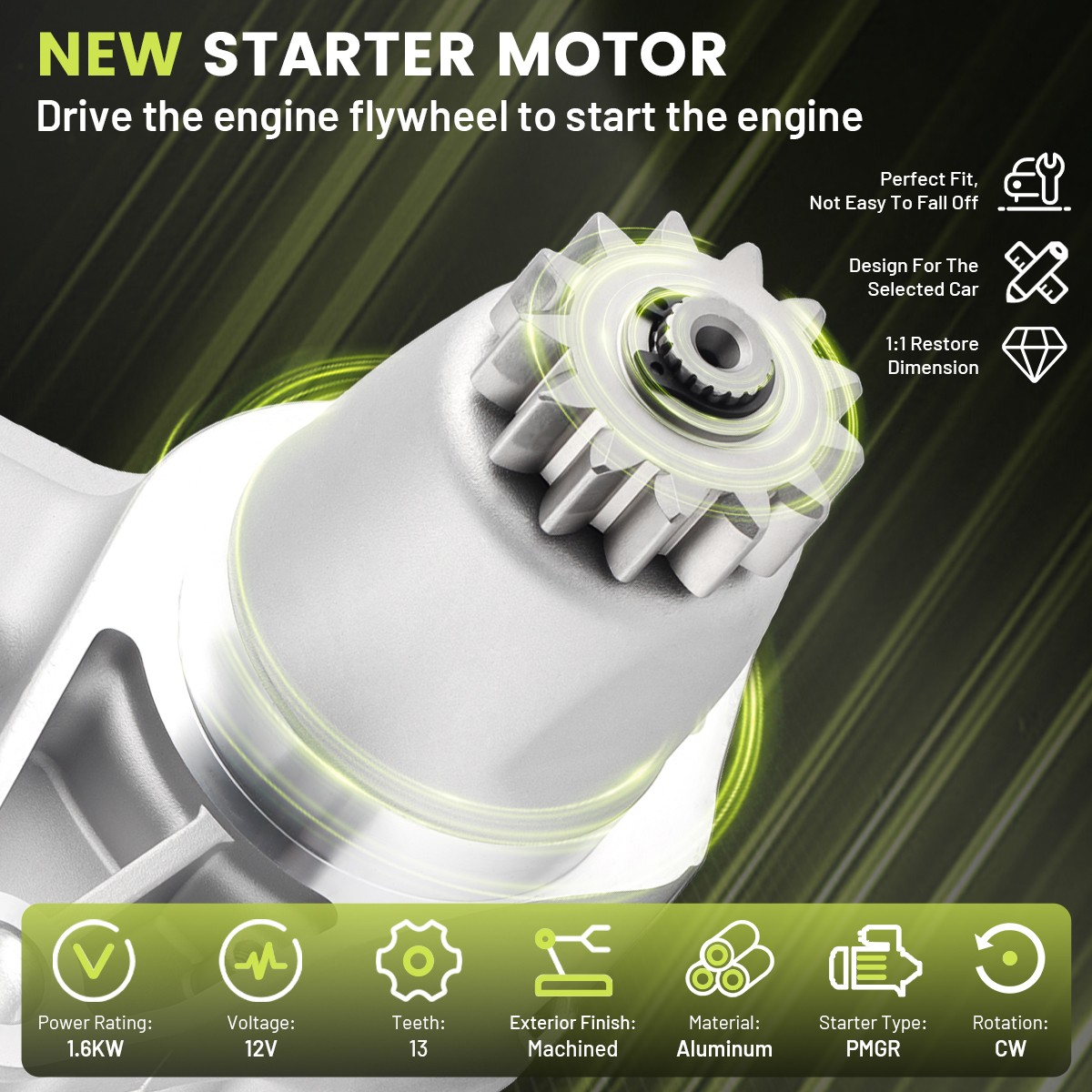 OEM Starter For Toyota Camry Lexus ES350 Scion TC XB 2.4L 3.3L 3.5L 28100-0A010