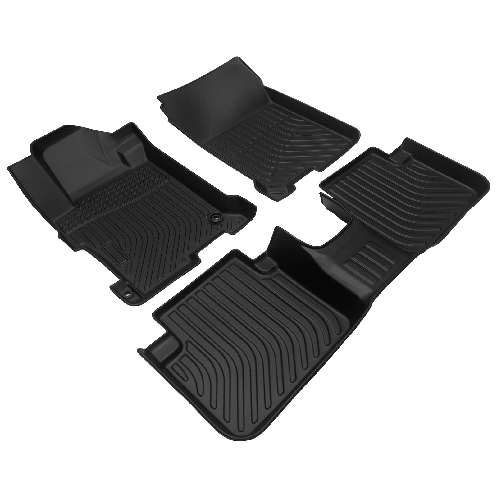 Car Floor Mats for 2013-17 Honda Accord，All-Weather TPE Rubber Floor Mats