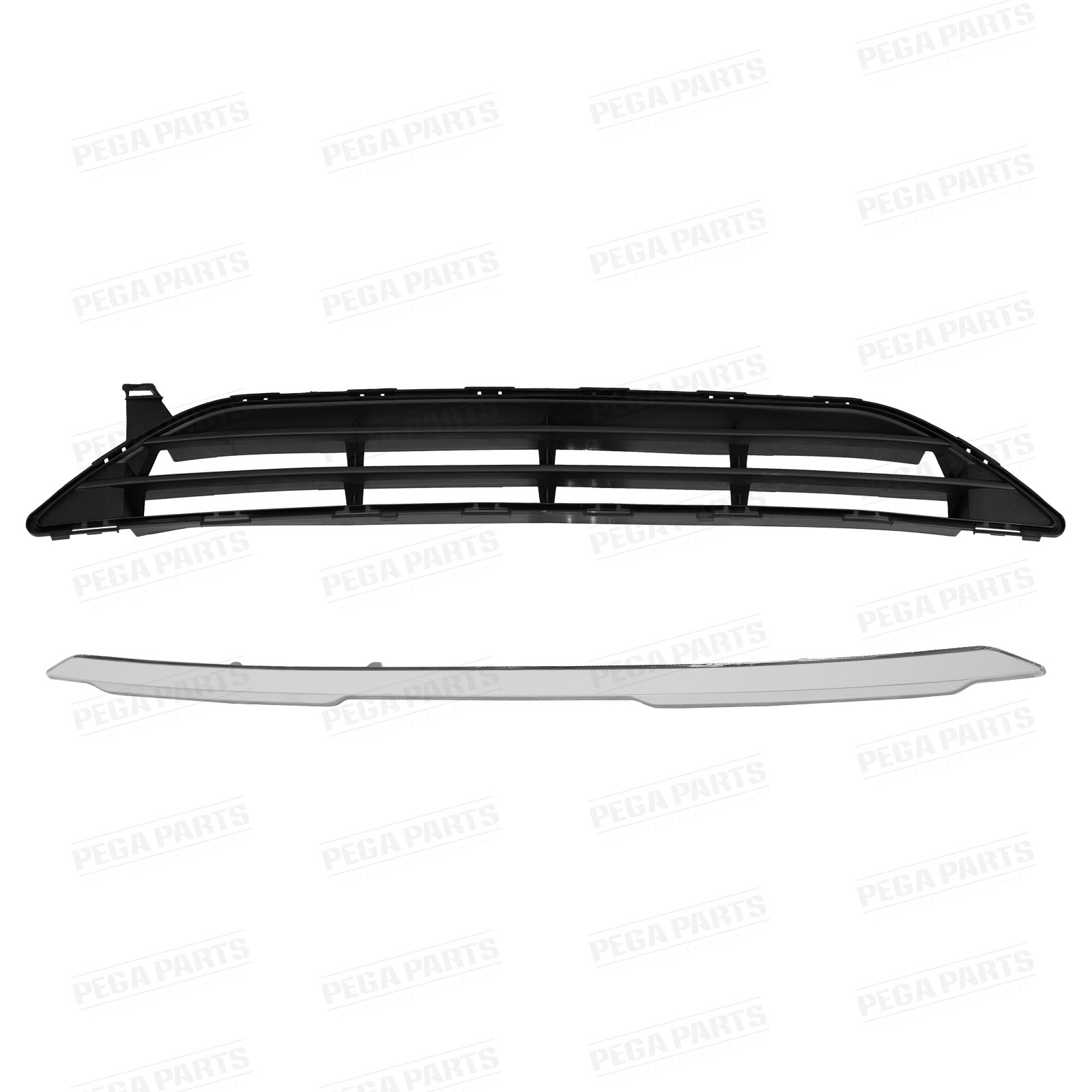 For Nissan Rogue 2017-2019 Front Upper Lower Grille Fog light Kit Radiator Cover