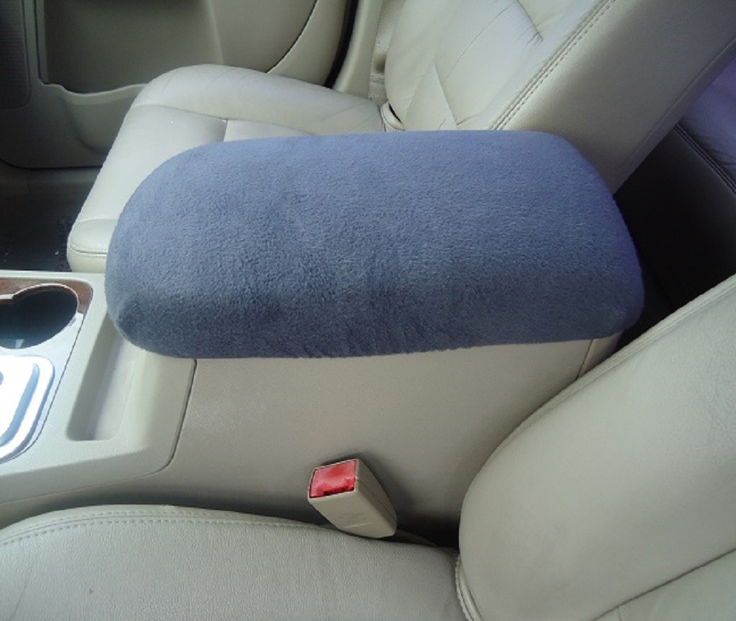 Auto Armrest Cover For Center Console (Console Lid Cover) USA Made U2 Dark Gray