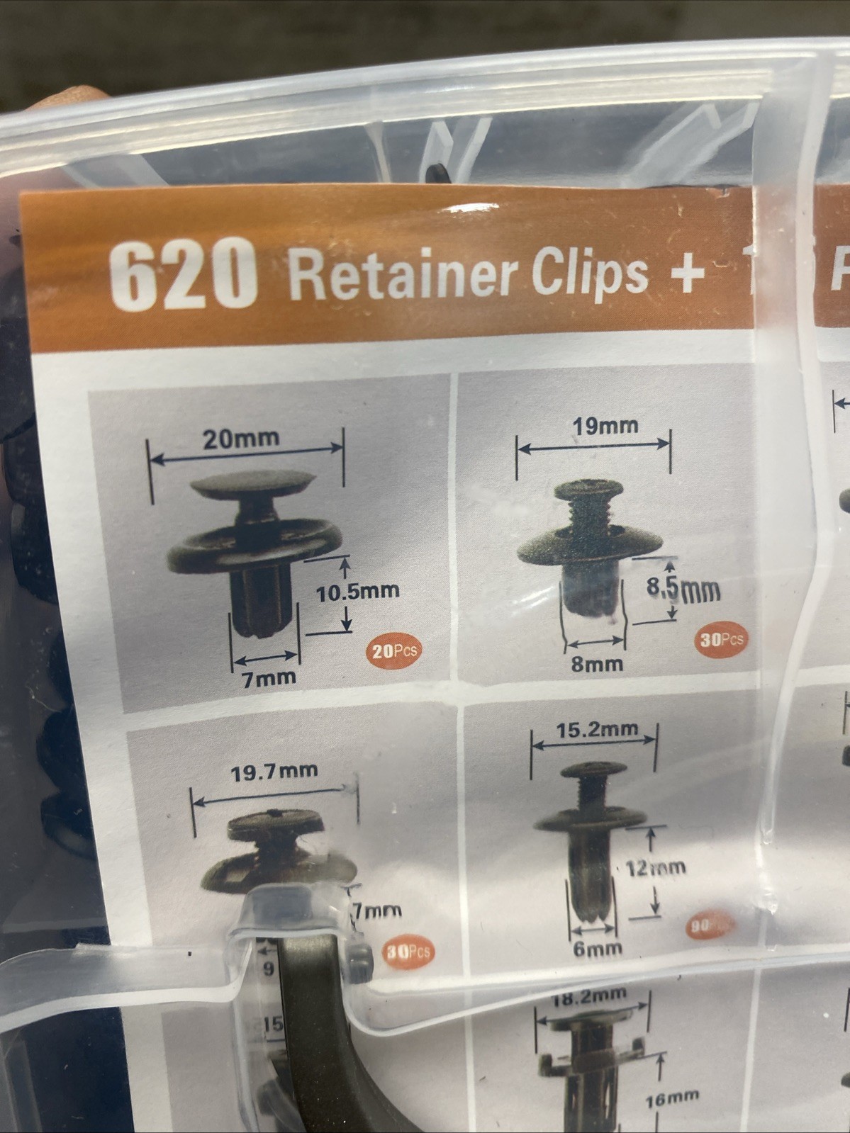 635Pcs Car Push Retainer Clips & Auto Fasteners Assortment GRC-86