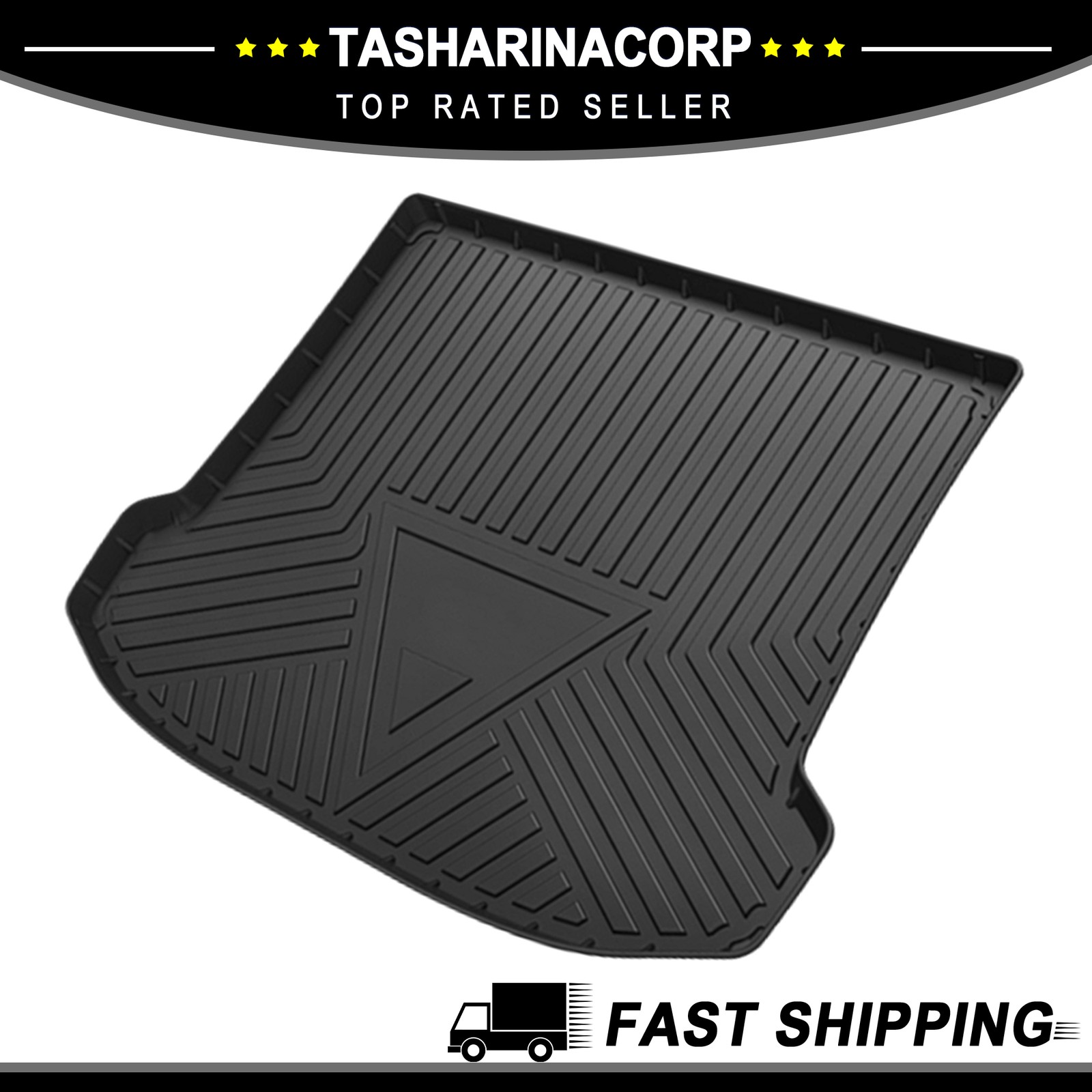 Flat Face Cargo Liner Rear Trunk Mat Fit for Cadillac SRX 2010-2016 TPE 1 Pc