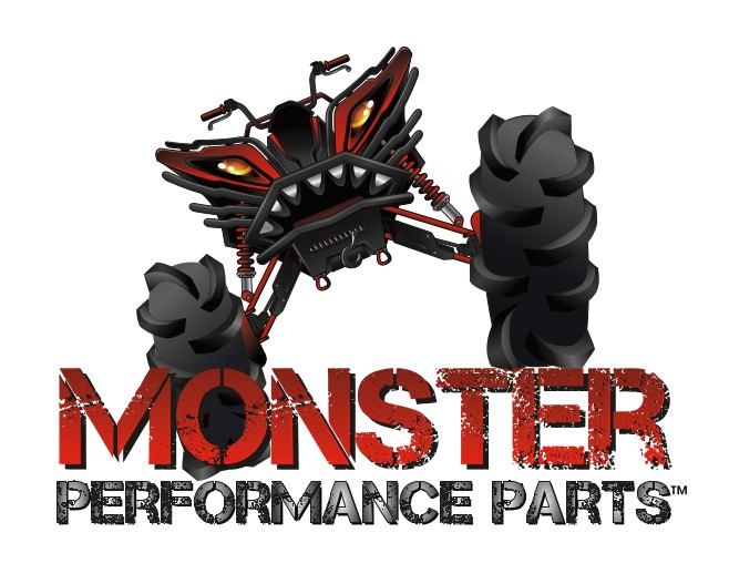 Monster Rear Shock Absorbers for Polaris 7044139 Gas-Powered