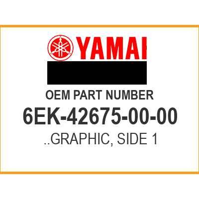 Yamaha GRAPHIC, SIDE 1 6EK-42675-00-00 OEM NEW