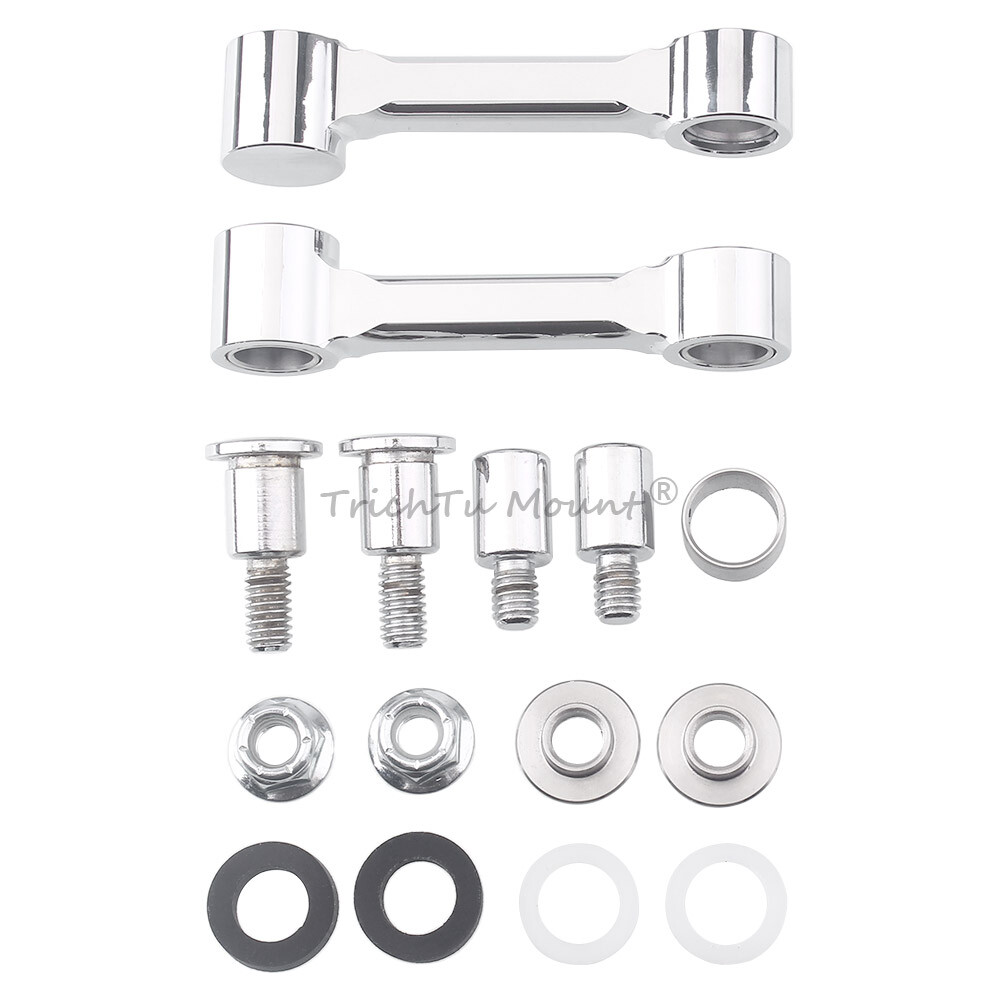Chrome Front Fender Mount Bracket Kit For Harley Softail Springer FXSTS 1993-06