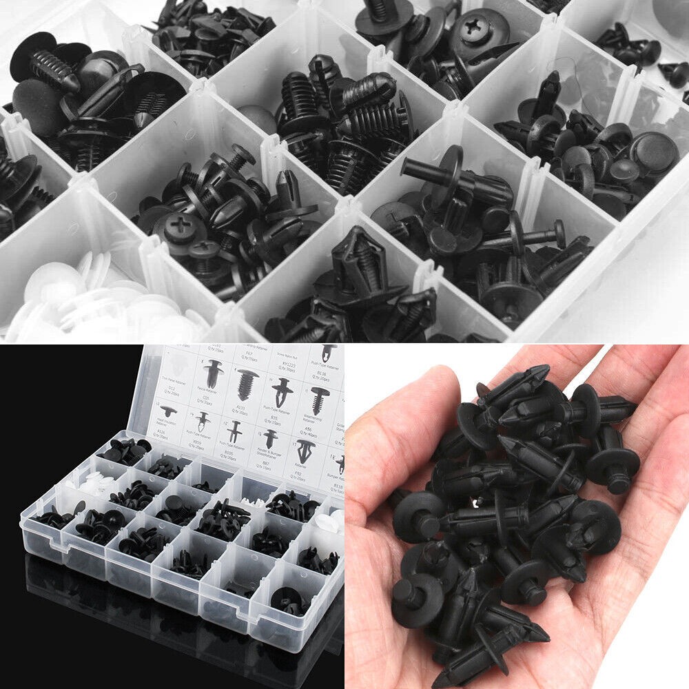 420PCS Car Push Retainer Clips & Auto Fasteners Assortment w/ Fasteners Remover