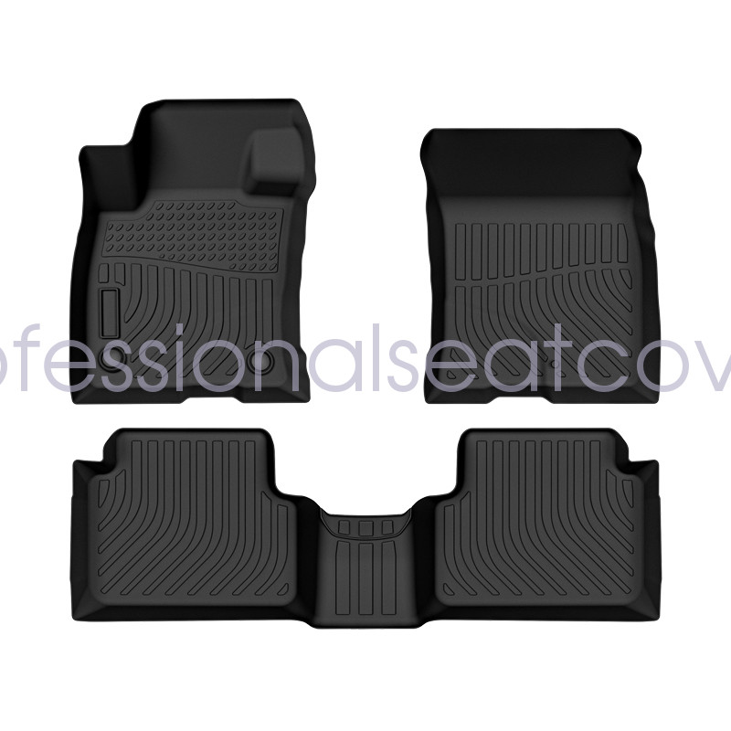 TPE All-Weather 3D Floor Mats Liners 3Pcs For 2021-2025 Ford Bronco Sport 4 Door