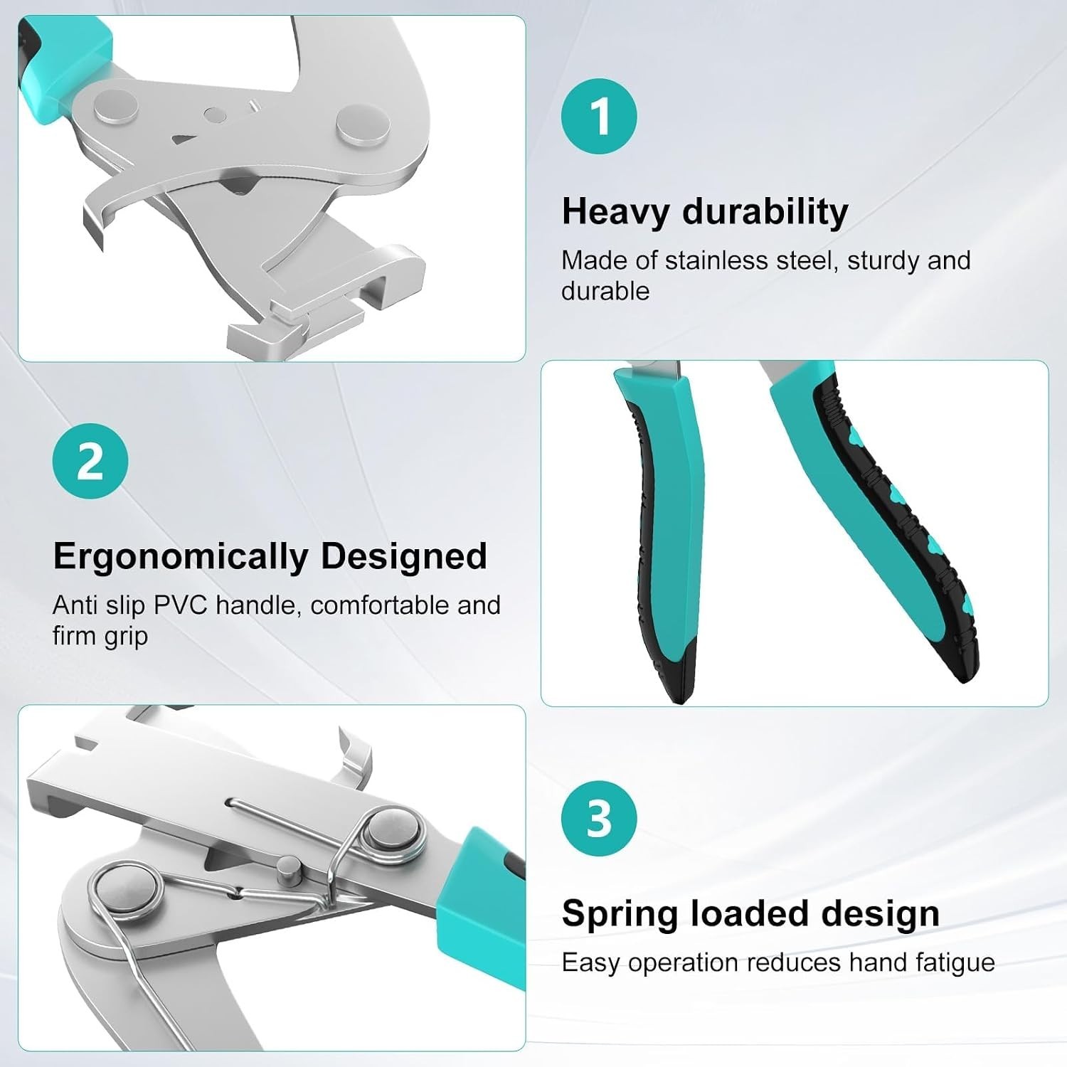 Car Clip Pliers, Spring-Loaded Panel Clip Removal Pliers Tool, Professional Auto