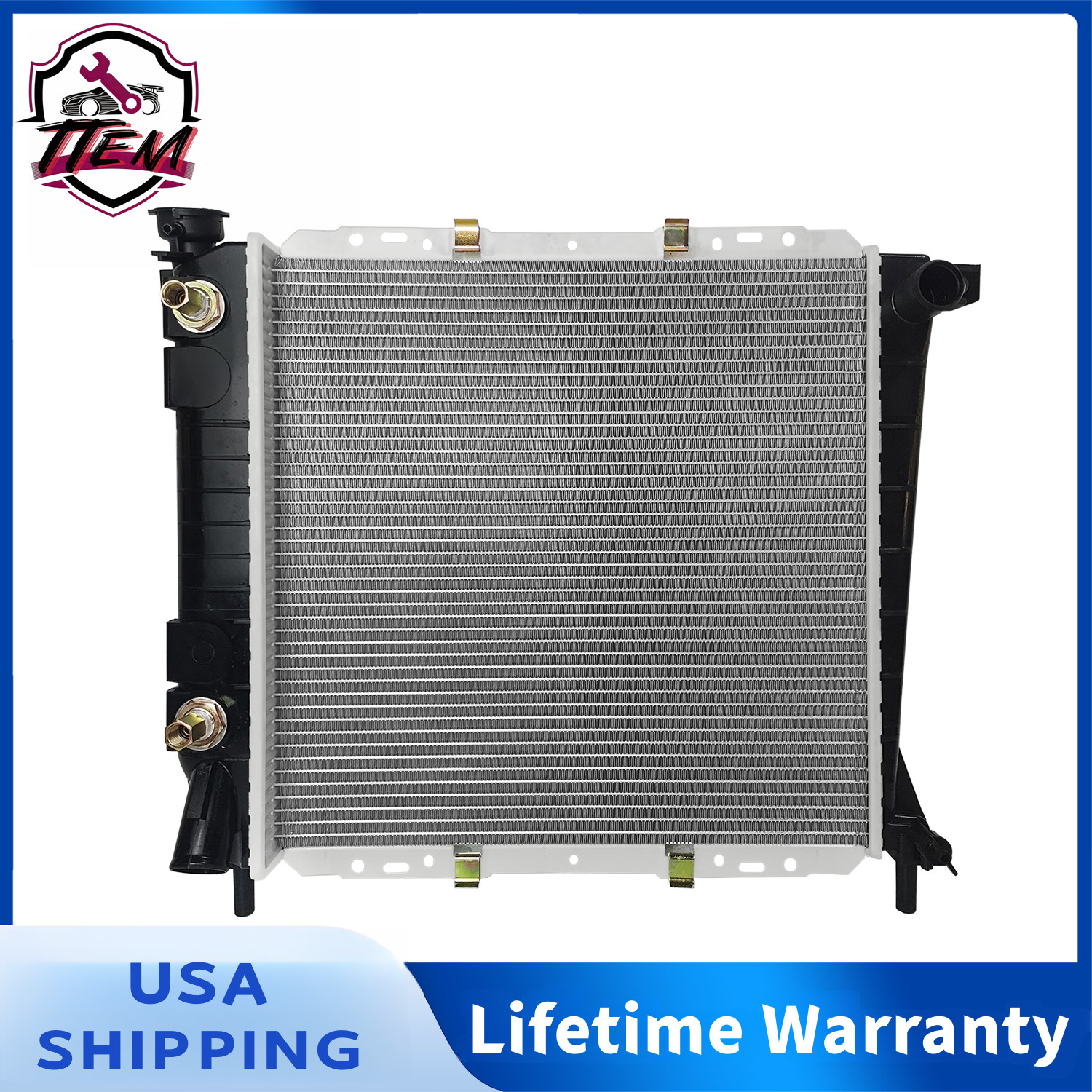 Aluminum Radiator 1061 For Ford Ranger Explorer Bronco II 2.8L 2.9L 3.0L 4.0L AT