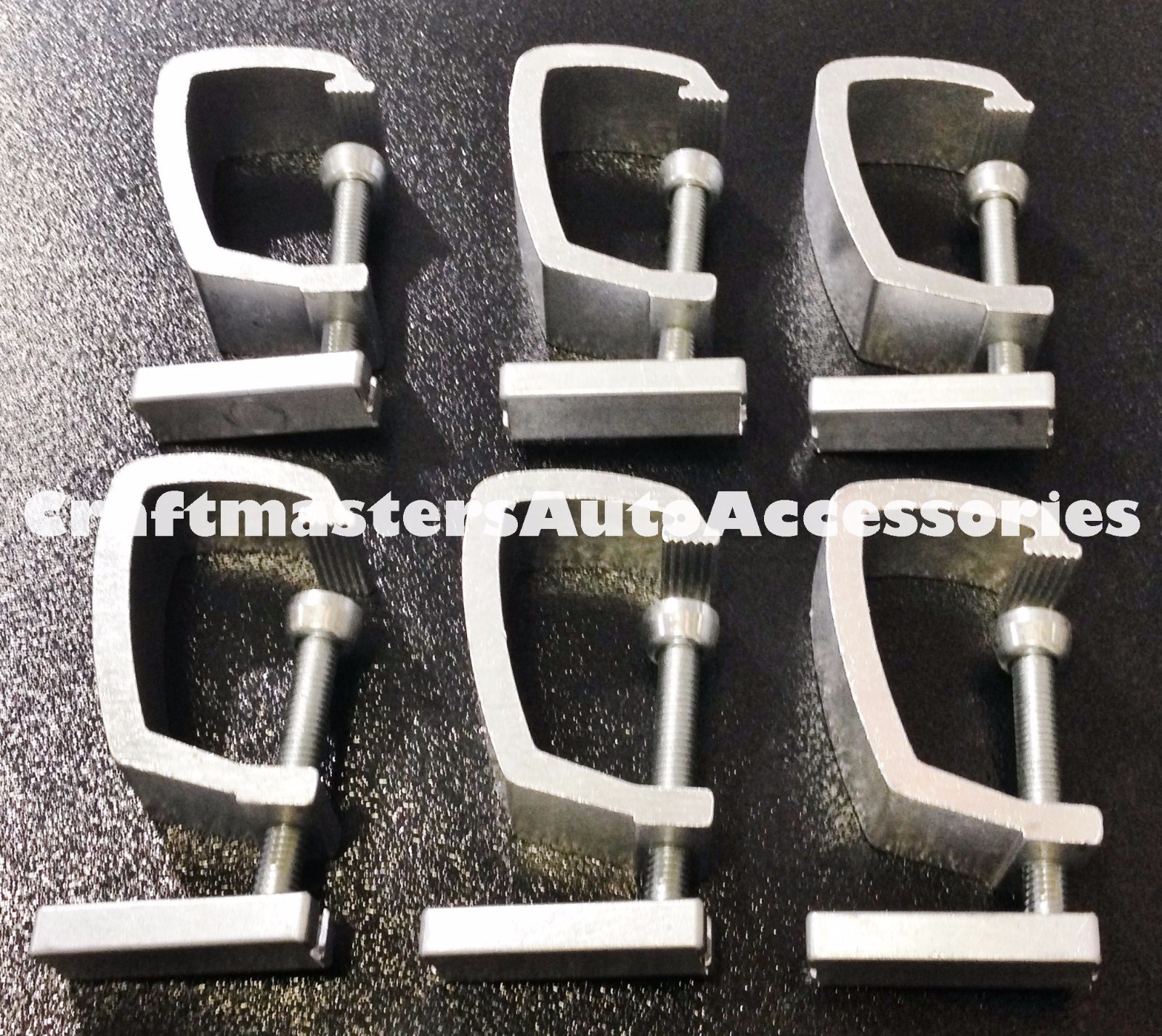 Clamps for truck caps and tonneau covers API # DA102H set of 6 – No tools needed