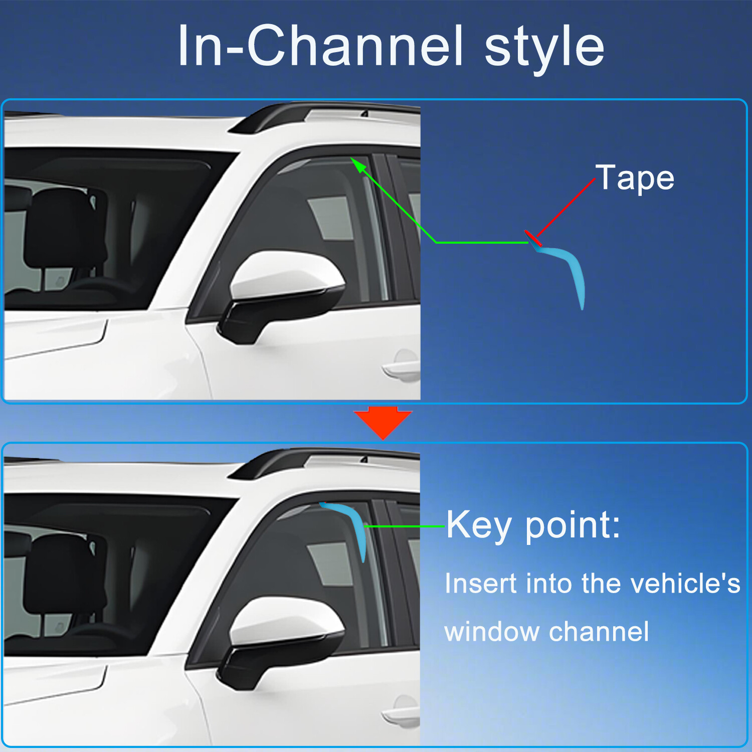 For 2018-2022 Honda Accord Sedan In-Channel Window Vent Visors Wind Deflectors