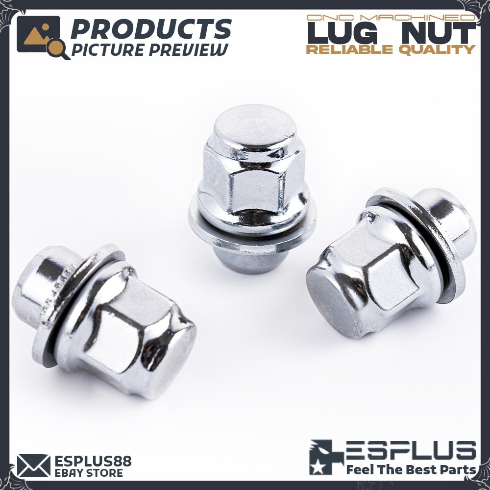 [20] Chrome INFINITI OEM Factory Style 12X1.25 Mag/Flat Seat Lug Nuts