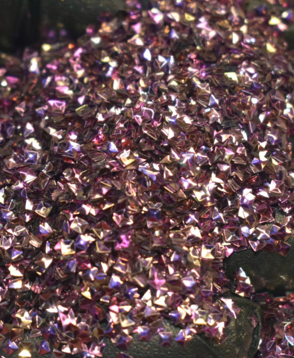 Rose Gold 2MM Square Shaped 3D Glitter Art Epoxy Tumbler Resin Casting