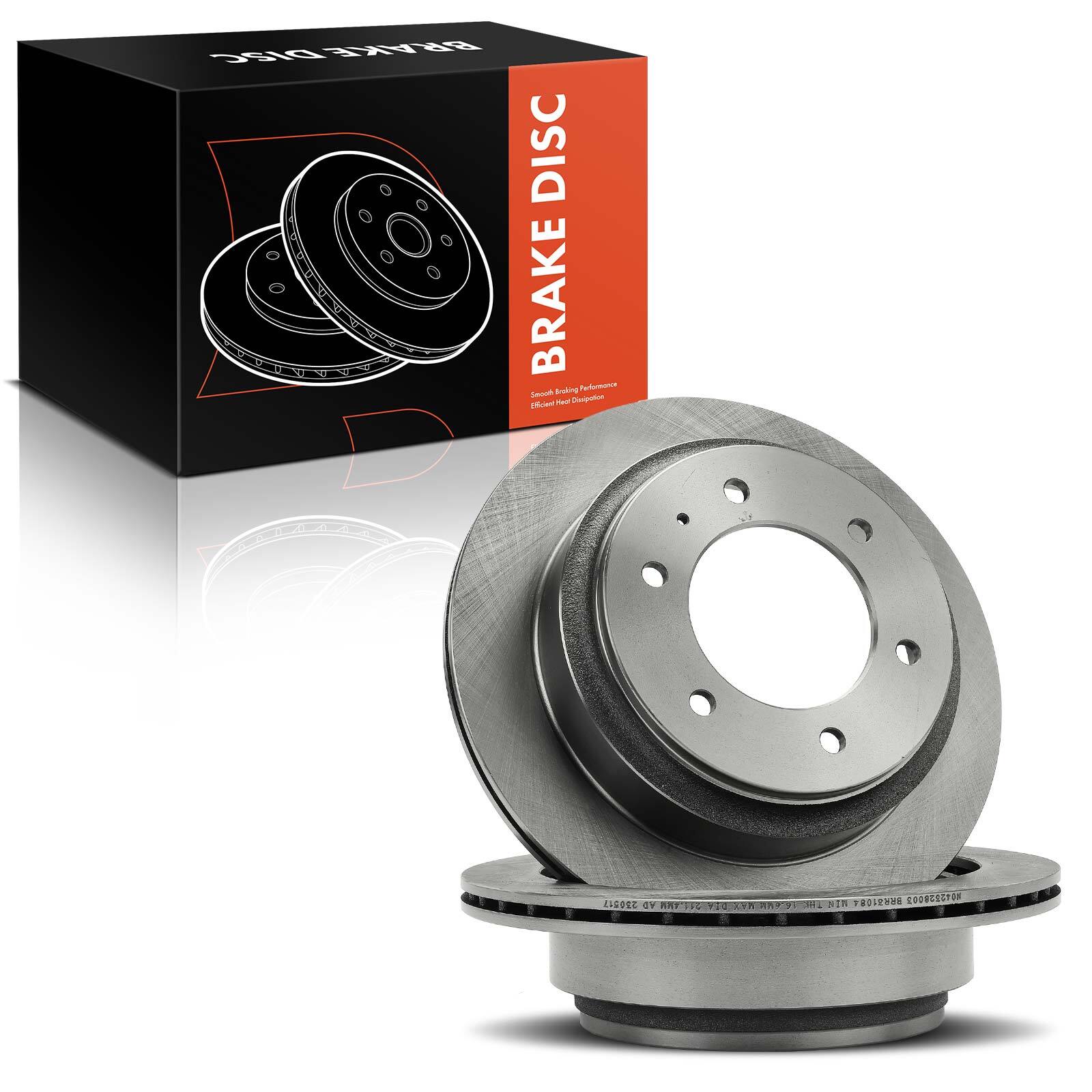 2Pcs New Disc Brake Rotors for Honda Passport 94-02 Acura SLX 96-99 Isuzu Rear