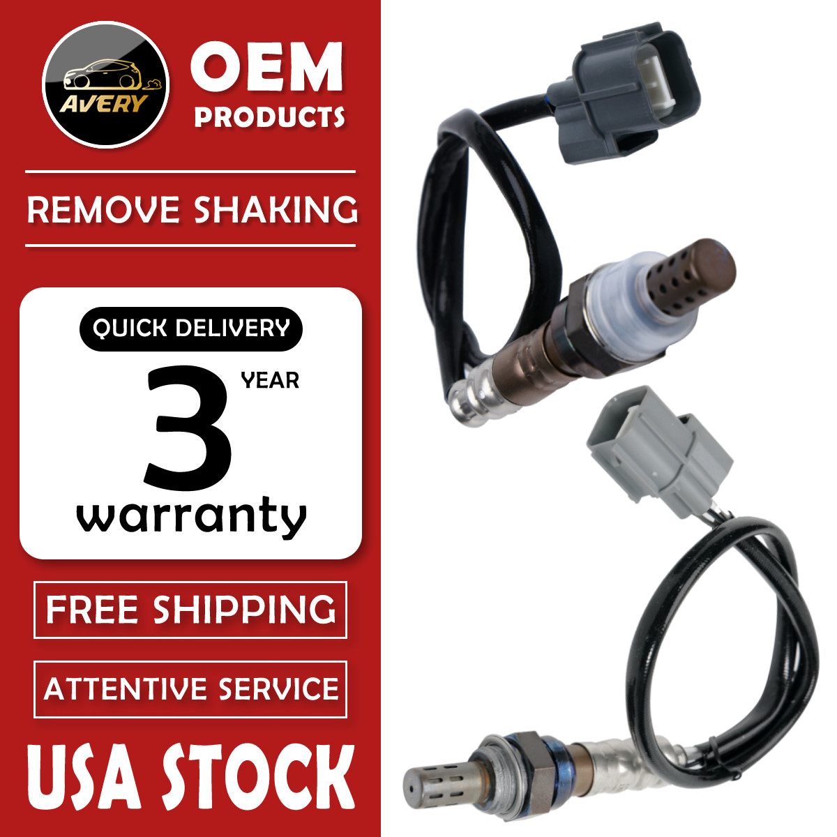 Upstream+Downstream Oxygen O2 Sensor for 1.6L Honda Civic L4 234-4065 234-4099