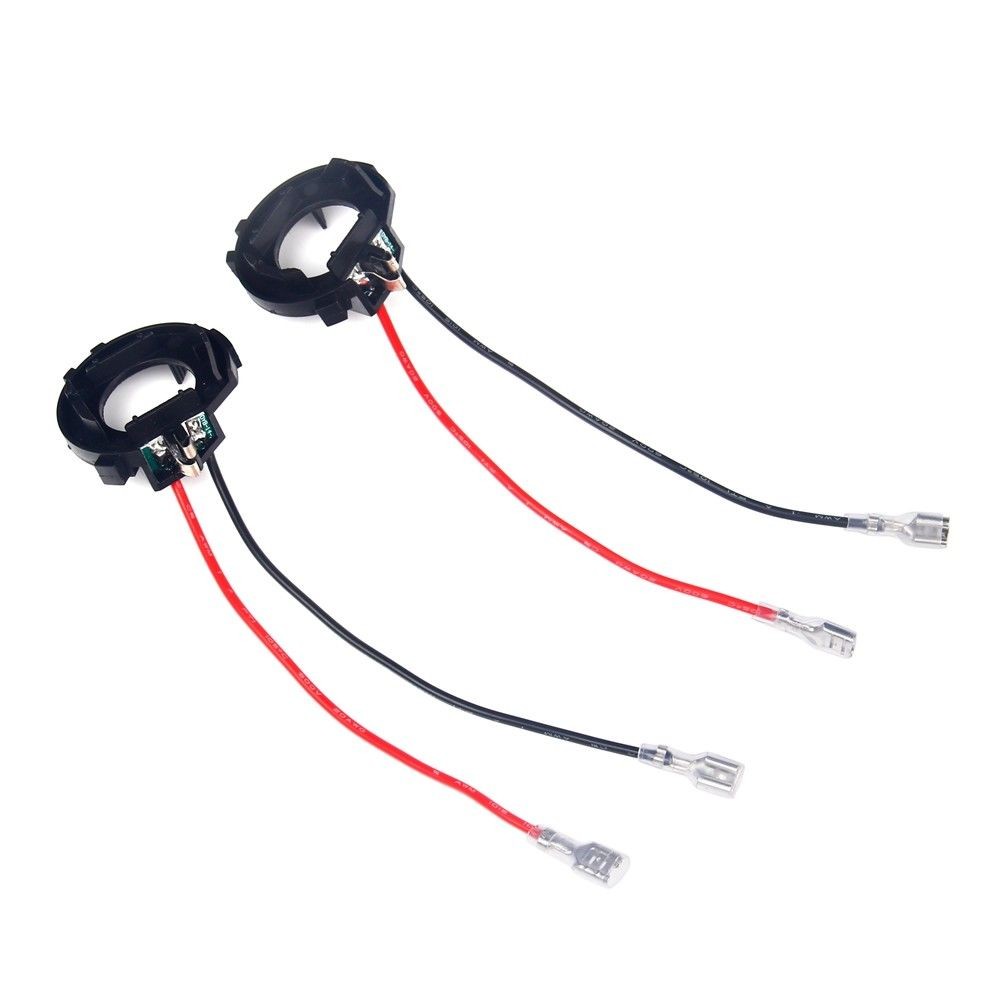 2Pcs H7 LED Headlight Adapters Holders (LED bulbs are not included)
