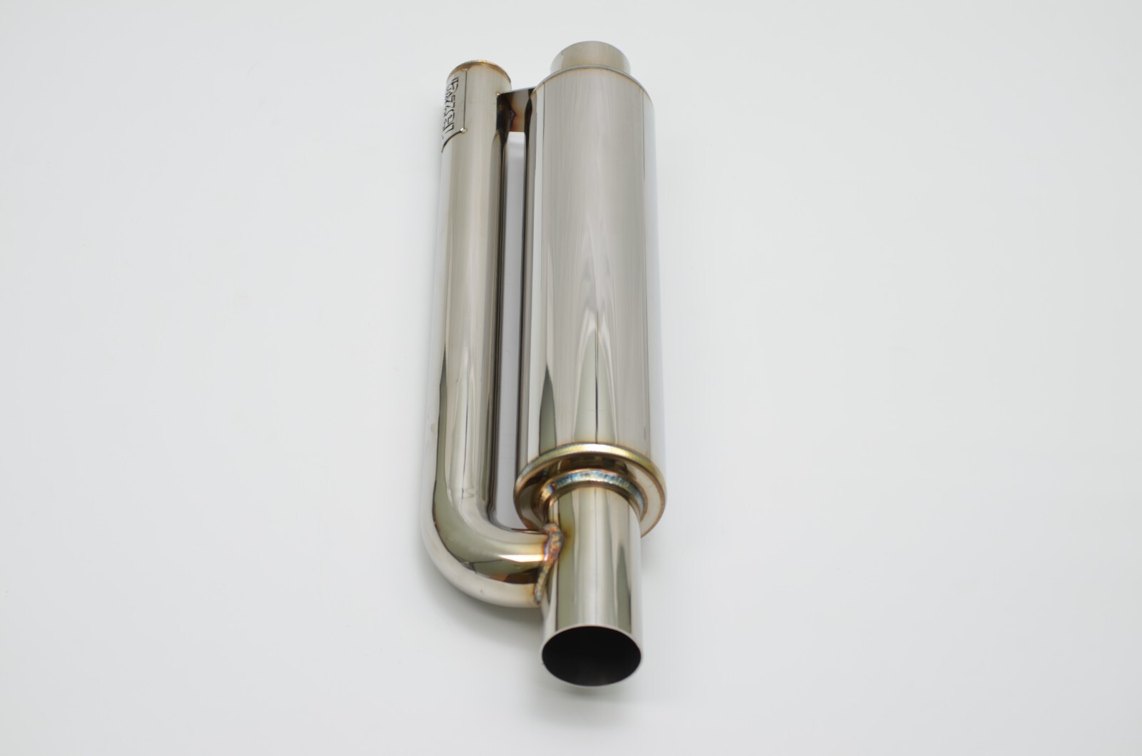 1320 ultra quiet QW resonator muffler stainless steel universal 2.5″ inlet & out