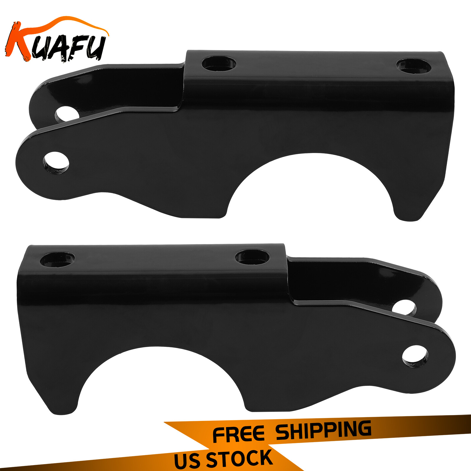 For 99-05 Ford F250 F350 Super Duty Rear Lower Shock Mounts On Axle Left&Right