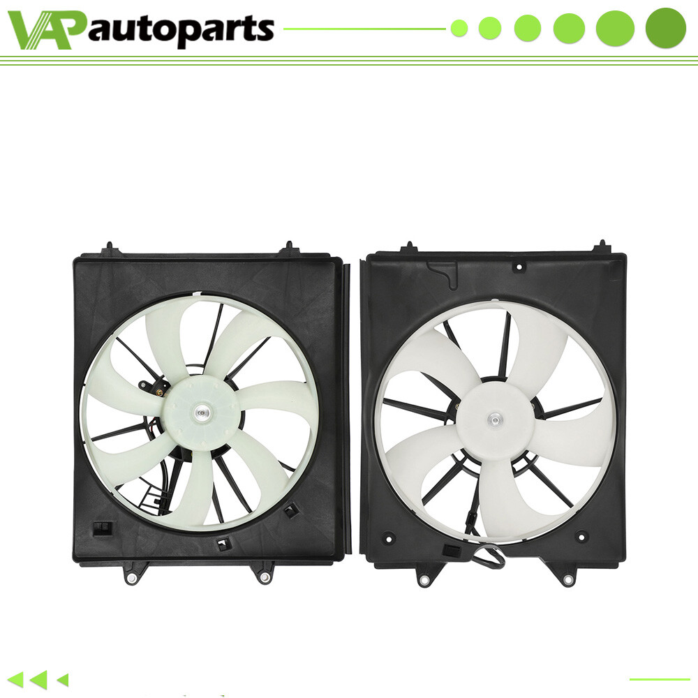 AC Condenser And Radiator Cooling Fan Assembly For 2011-2017 Honda Odyssey