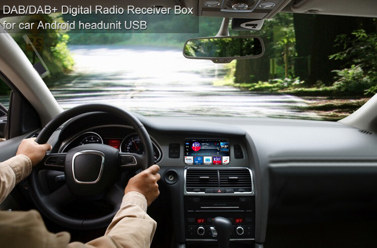 Digital Car DAB+ Adapter Receiver USB Box Tuner Audio Radio Antenna Android Navi