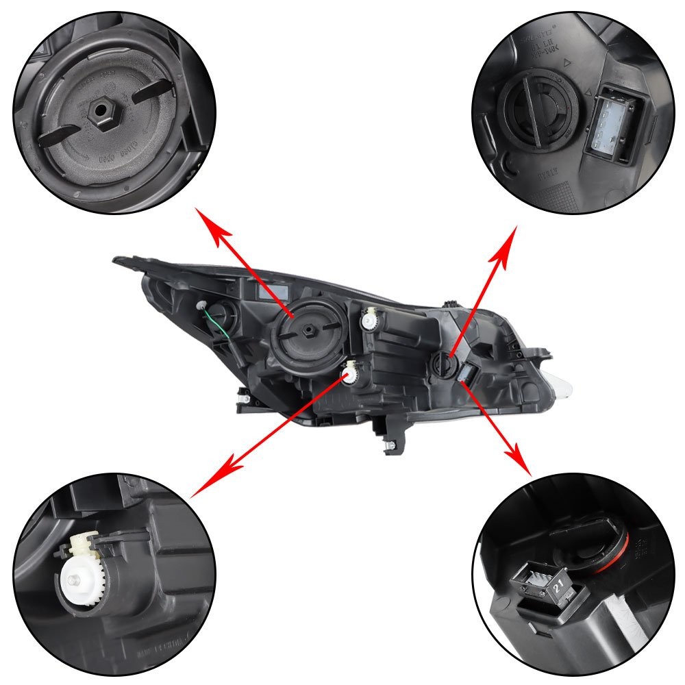 New Headlight Assembly Halogen Driver Left Side Fit For Buick Regal 2014-2017