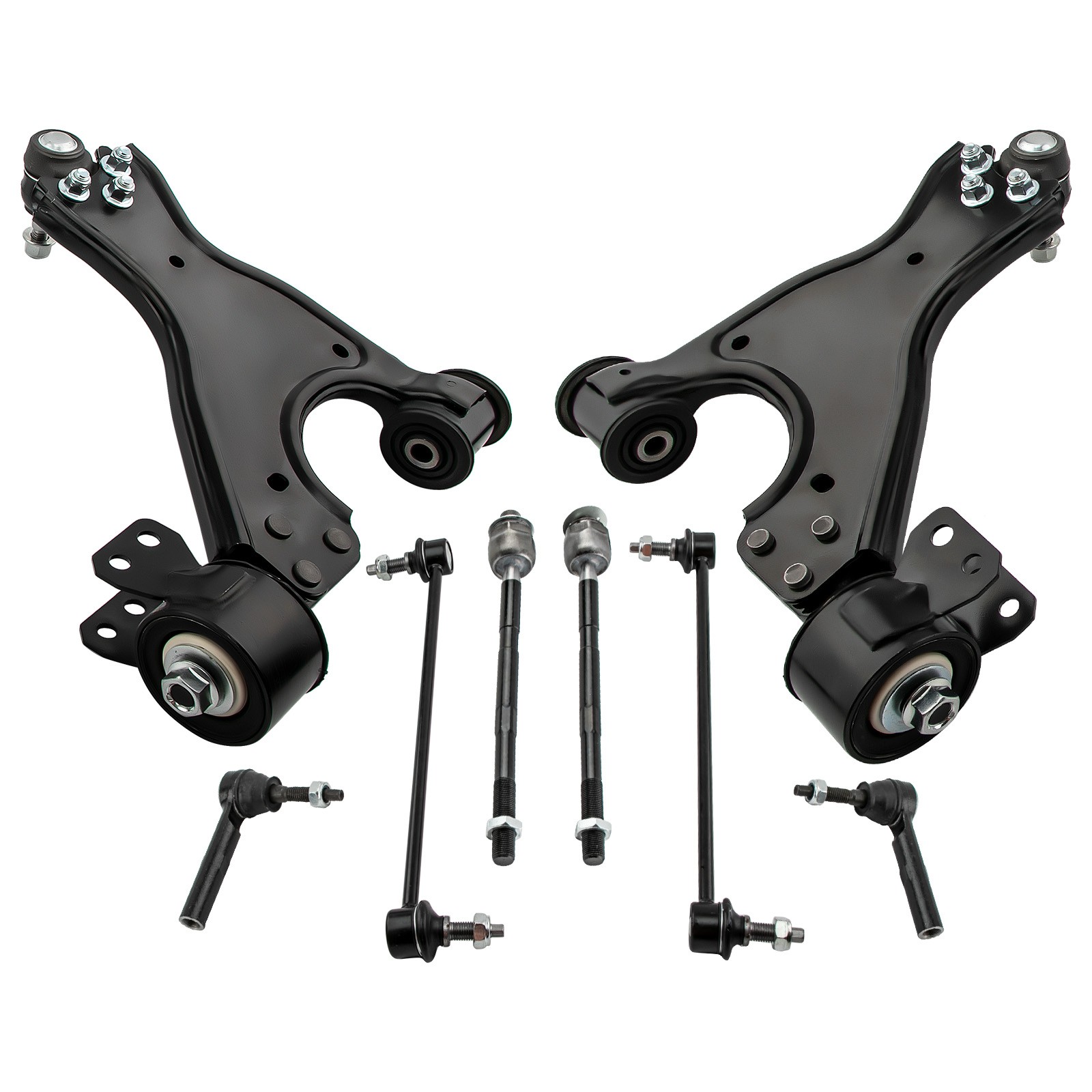 Front Lower & Rear Upper Control Arms for 2007-2017 GMC Acadia Traverse Enclave