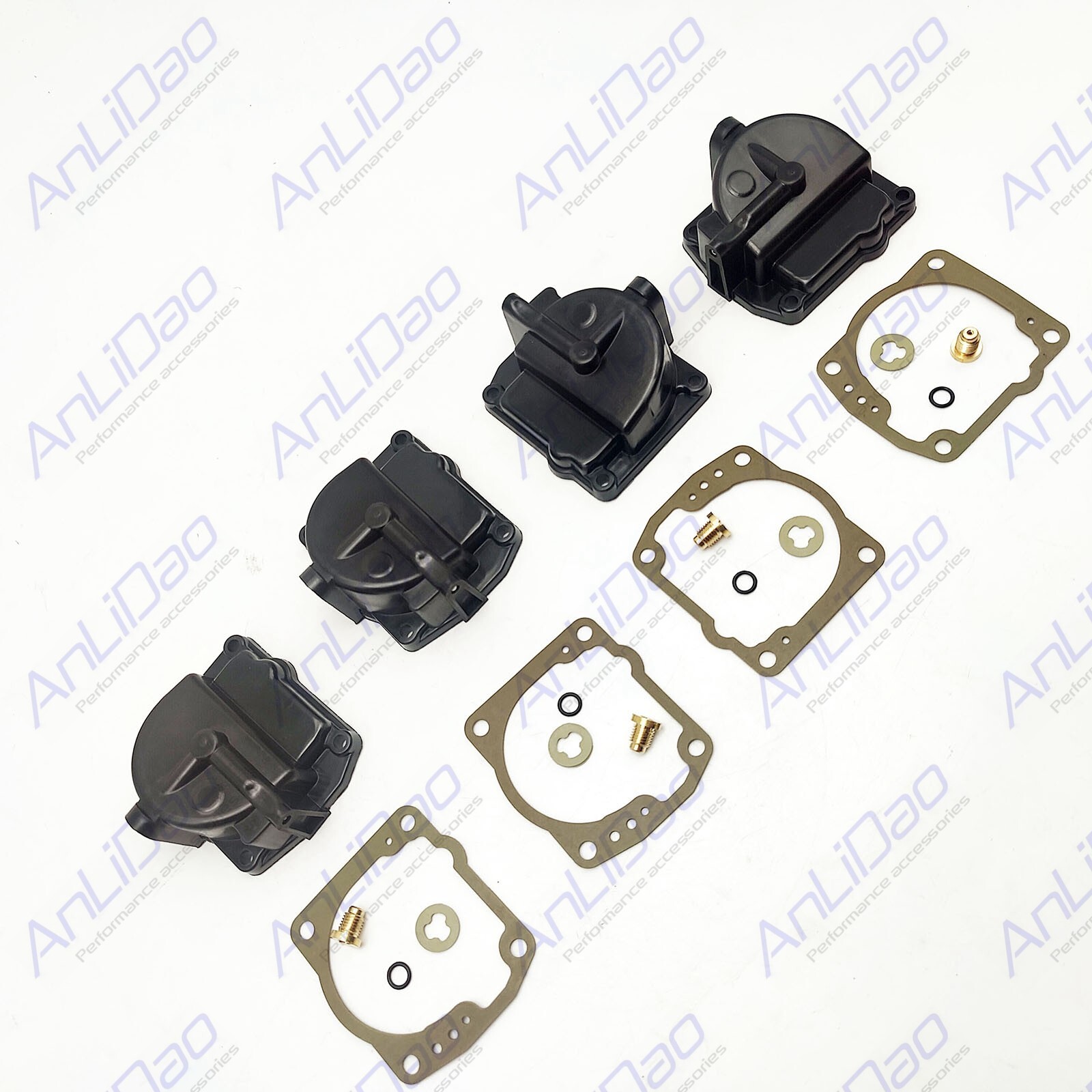 4Pcs For Johnson Evinrude Carburetor Float Bowl Chamber 0433000 766418 w/Gasket