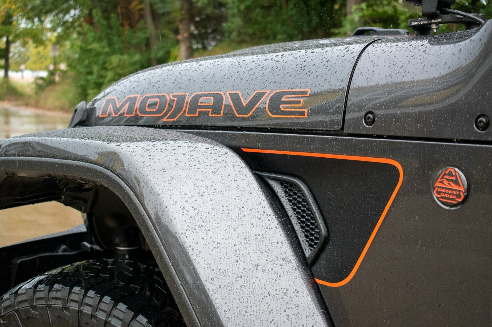2-Layer Color Line Vent Blackout Decal- Fits JL Wrangler & Gladiator PAIR