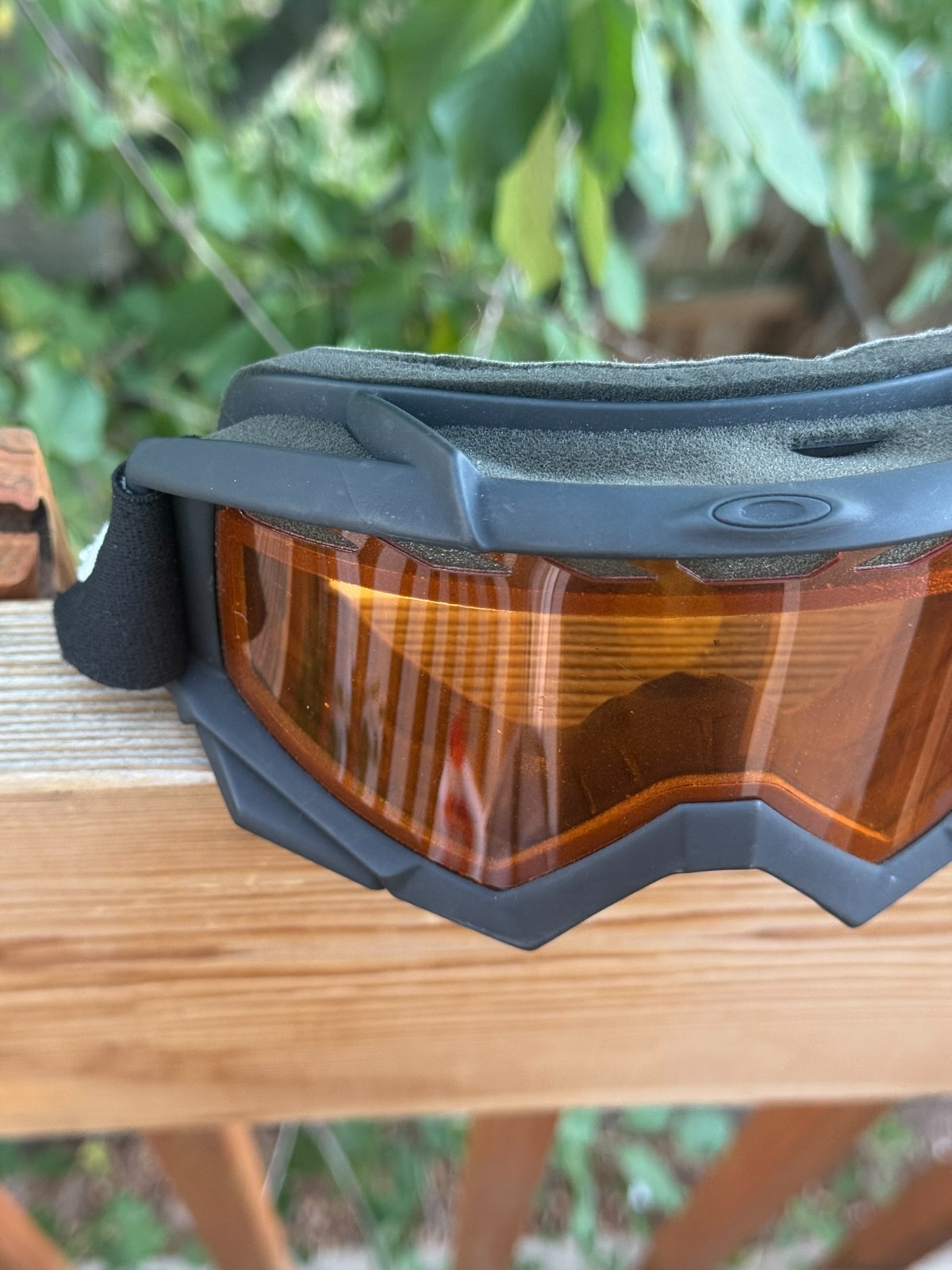 Oakley Proven Over The Glass OTG Goggles Black Motocross MX Ski Snow Persimmon
