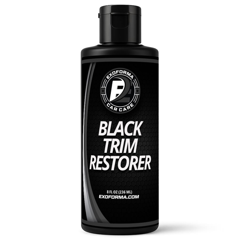 ExoForma Black Trim Restorer – Lasts 6+ Months, Dye Infused 8 Oz,