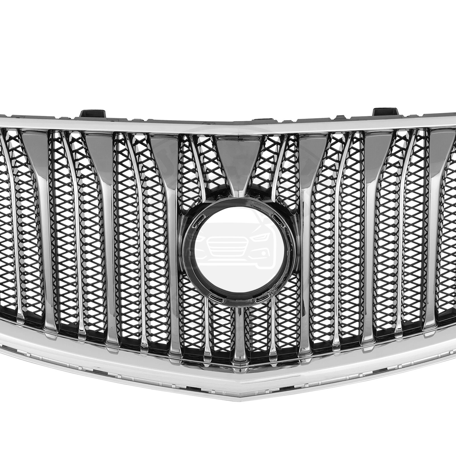 For Buick Enclave 2013-2017 Front Upper Bumper Grille Chrome Black Grill New
