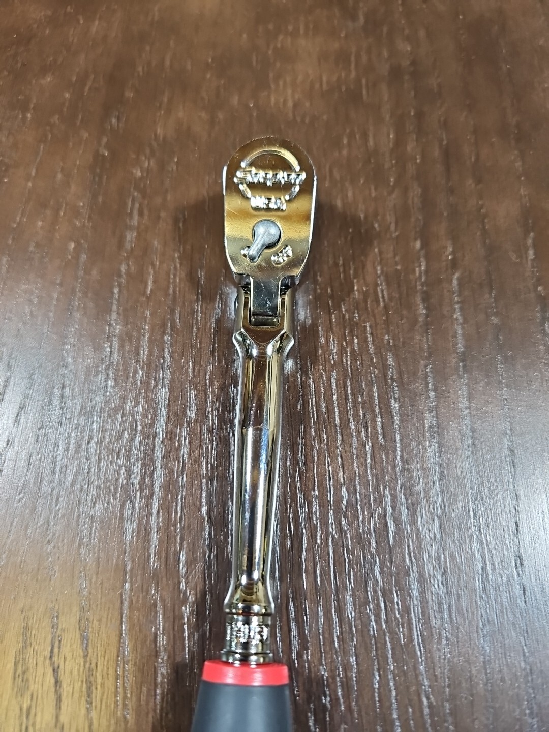 *New* Snap On THLF72 1/4″ Flex Head RED Soft Handle Ratchet FREE SHIPPING