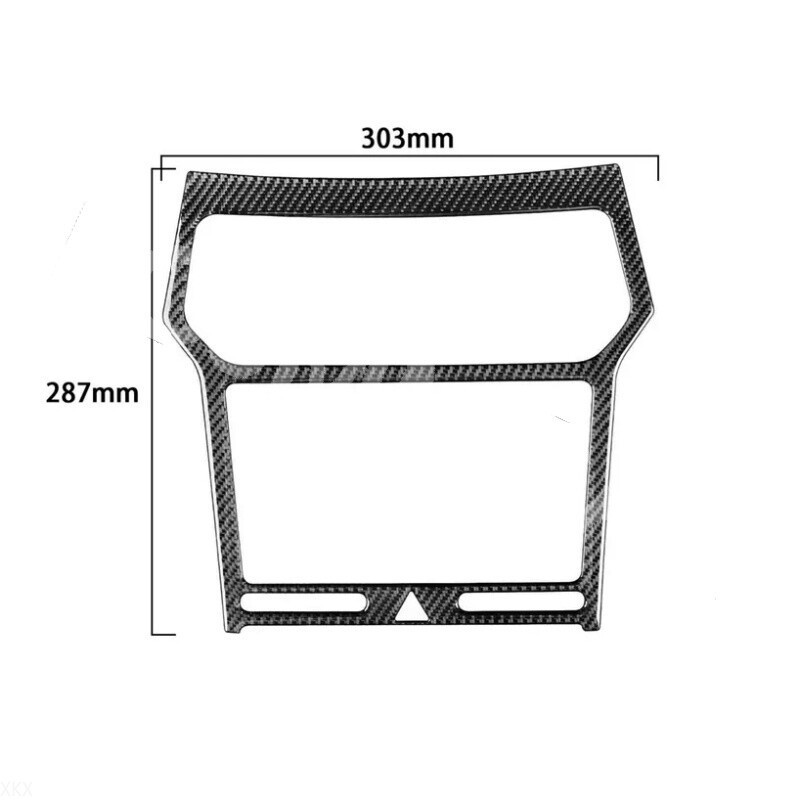 1x Carbon Fiber Stereo Radio GPS Panel Frame Cover For Ford Explorer 2013-2019)
