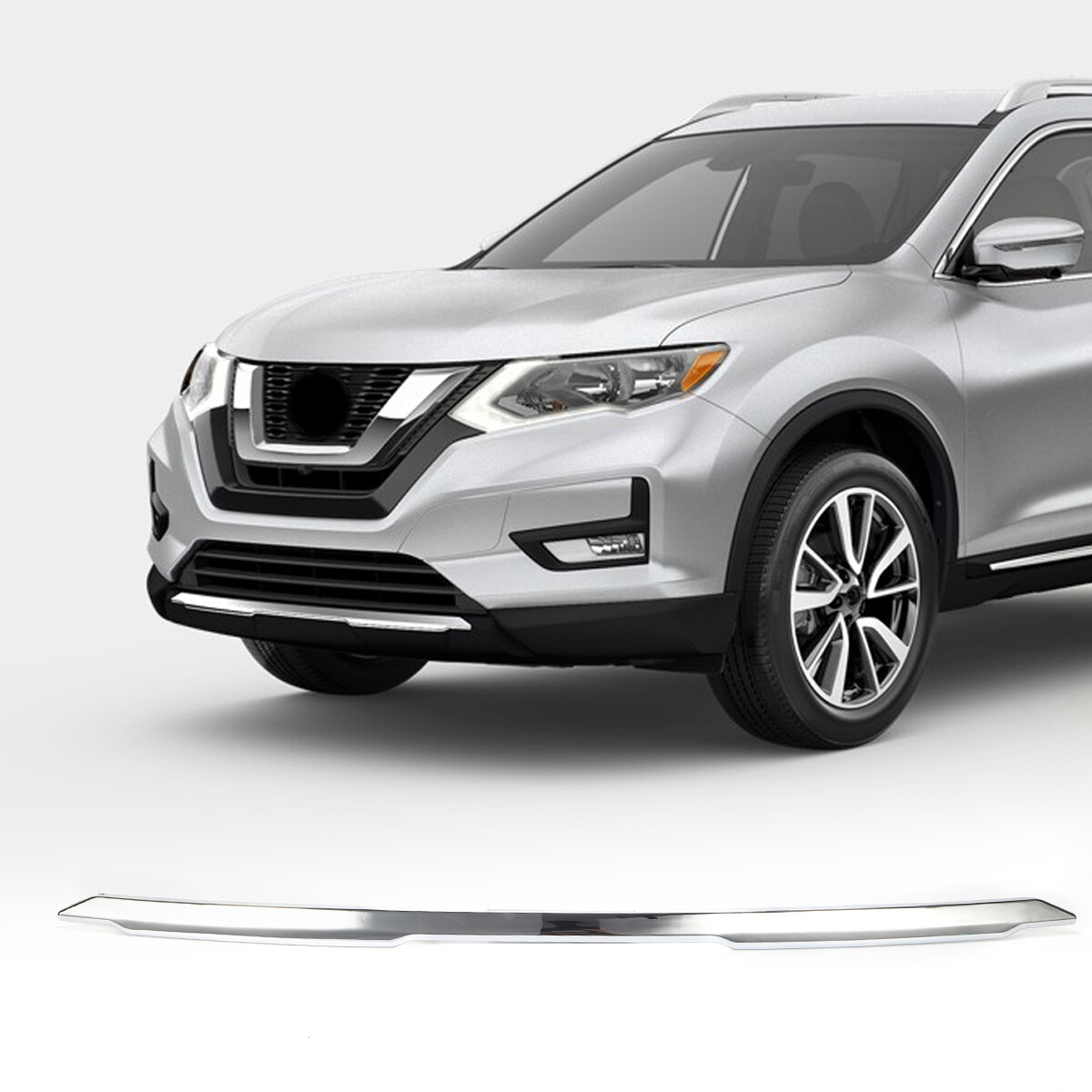 Front Bumper Chrome Molding Trim for Nissan Rogue 2017 2018 2019 2020 620726FL0A