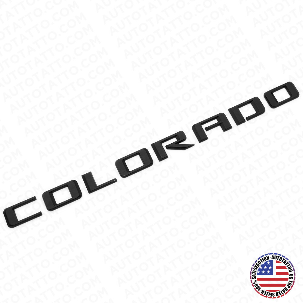 21+ Chevy Colorado Fender / Tailgate Gloss Black Badge Logo Emblem Truck Sport
