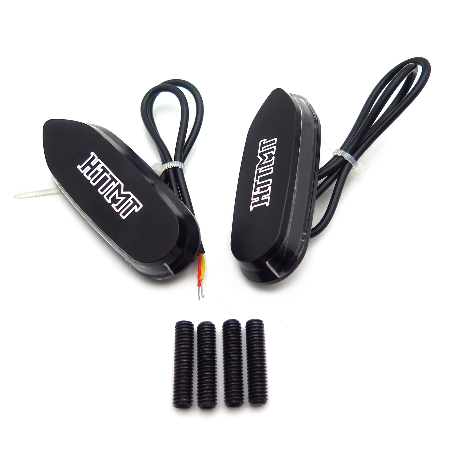 HTTMT LED Signal Black Mirror Block Off Base Plate For Suzuki 05-08 GSXR1000 06-