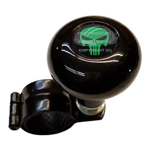 Black Steering Wheel Suicide Spinner Handle Knob Car Truck PUNISH SKULL GREEN